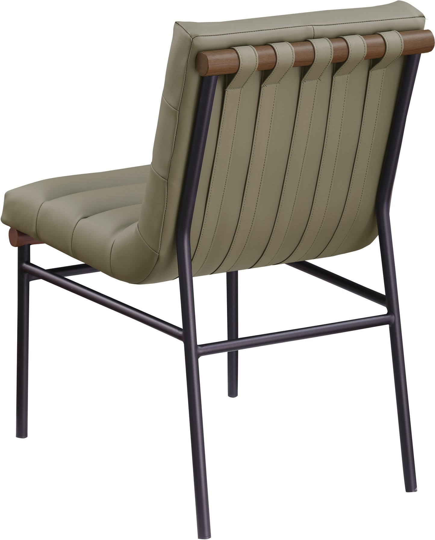 cardiff olive vegan leather dining chair