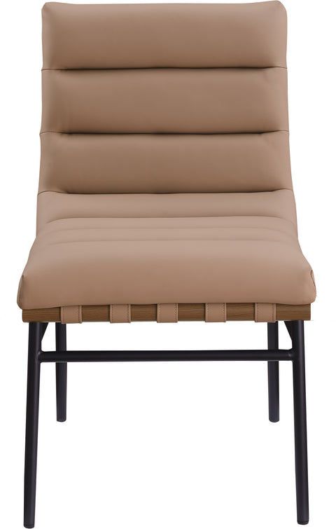 Cardiff Tan Vegan Leather Dining Chair