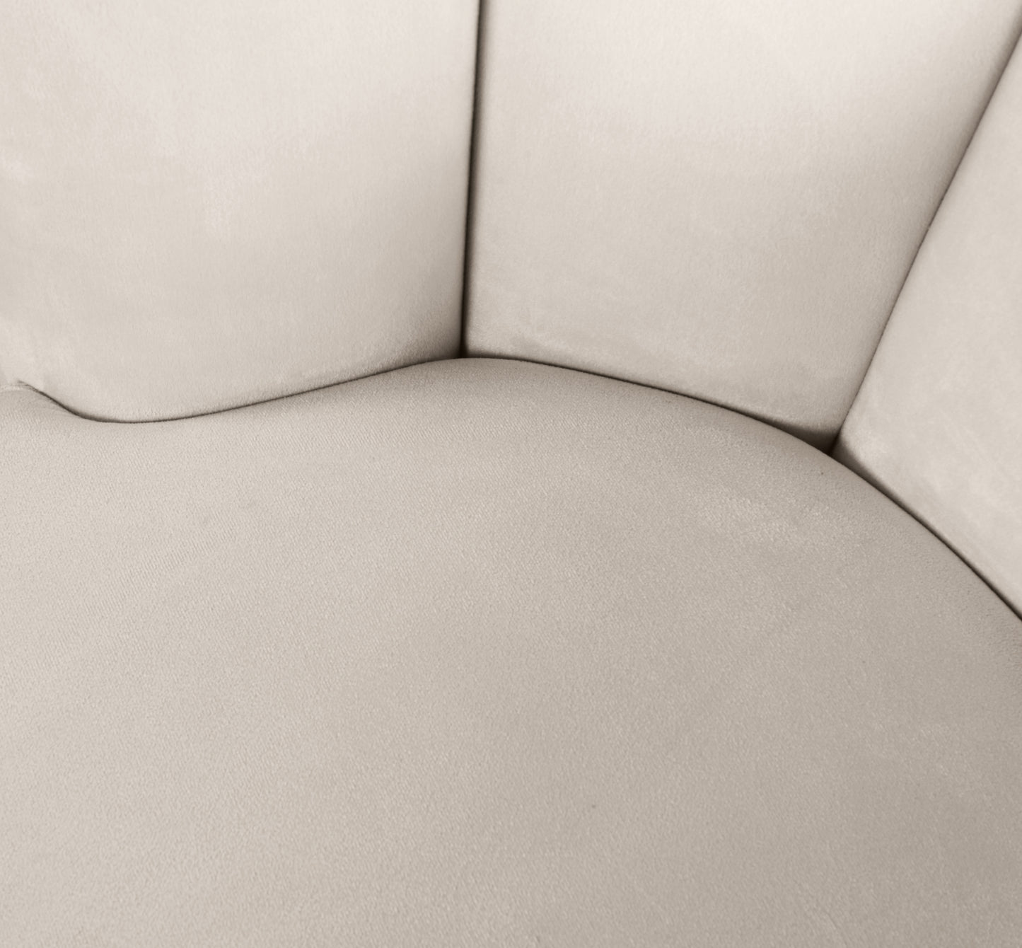 margo cream velvet accent chair cream