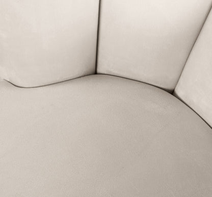 Margo Cream Velvet Accent Chair Cream