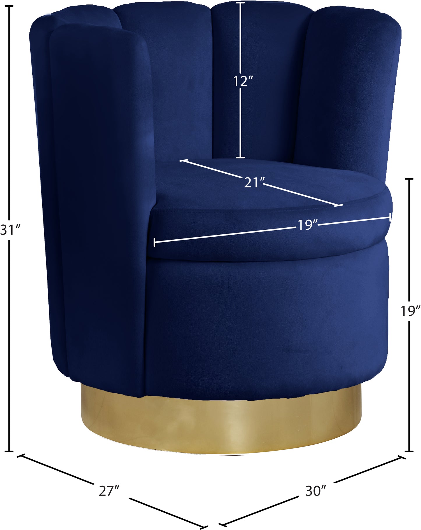 margo navy velvet accent chair navy