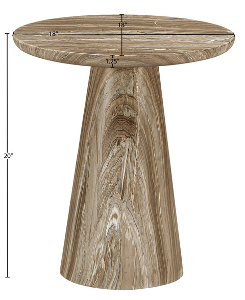 Harlow Beige Concrete Indoor/Outdoor End Table, 1 Piece