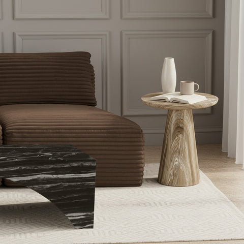 Harlow Beige Concrete Indoor/Outdoor End Table, 1 Piece
