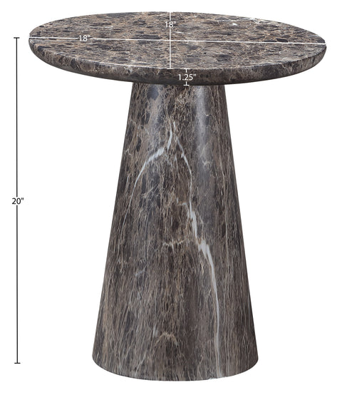 Harlow Brown Concrete Indoor/Outdoor End Table, 1 Piece
