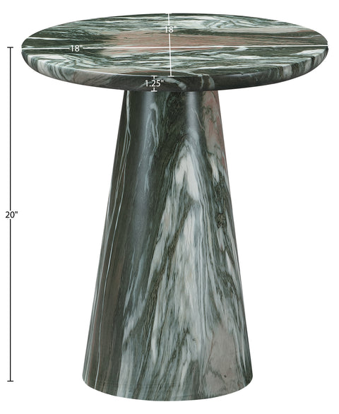 Harlow Green Concrete Indoor/Outdoor End Table, 1 Piece