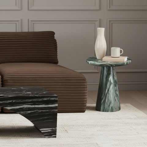 Harlow Green Concrete Indoor/Outdoor End Table, 1 Piece