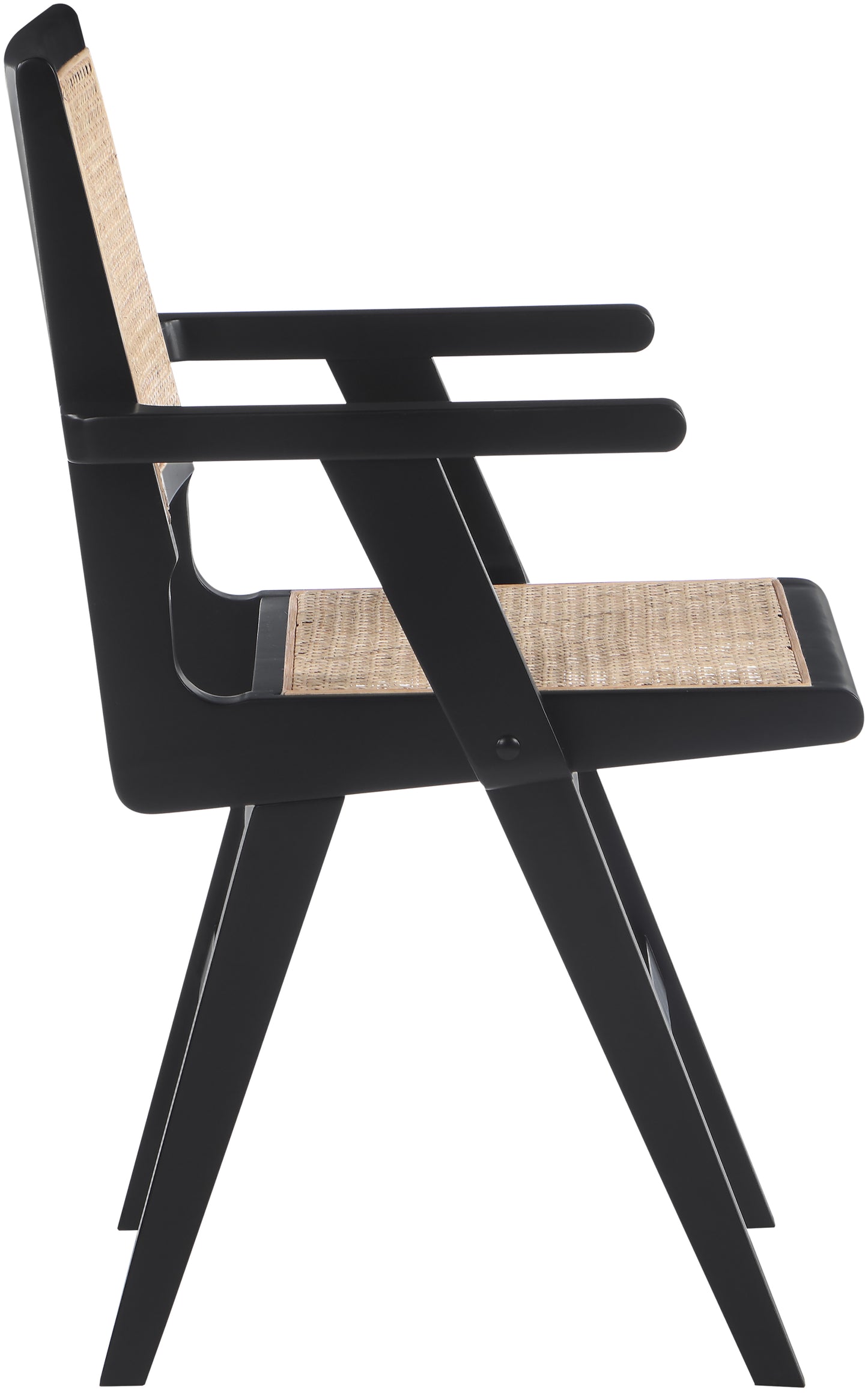 divine black wood dining arm chair ac