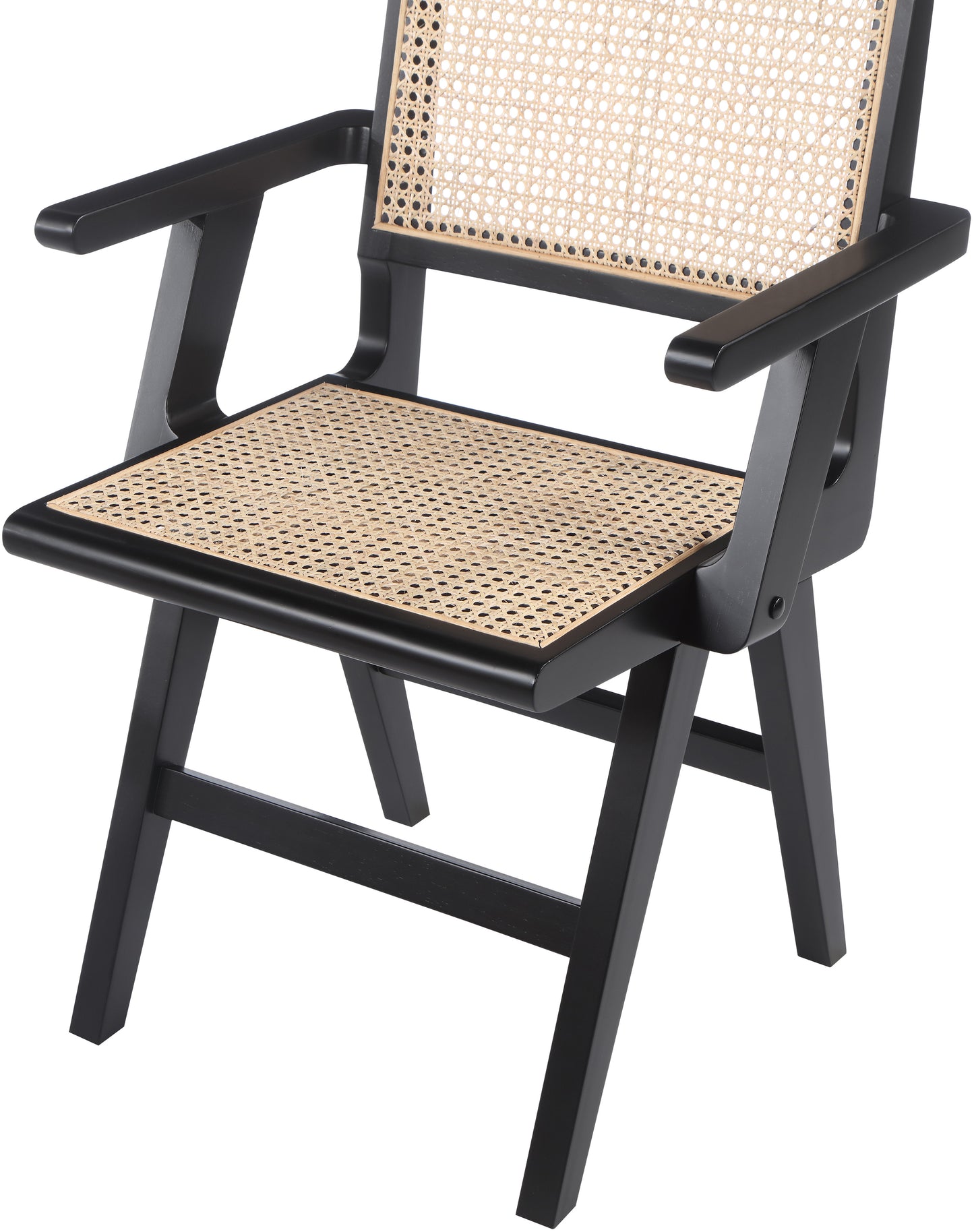 divine black wood dining arm chair ac