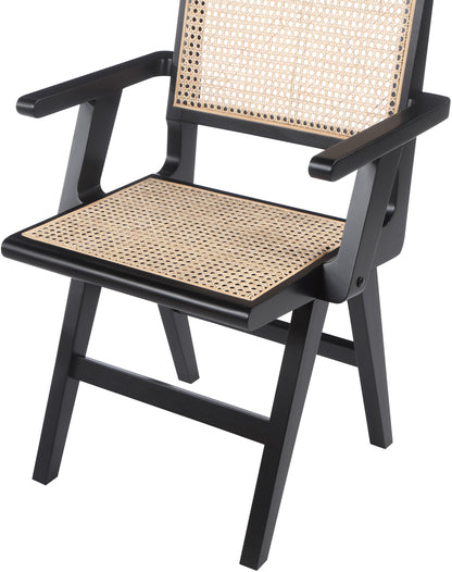 Divine Black Wood Dining Arm Chair AC