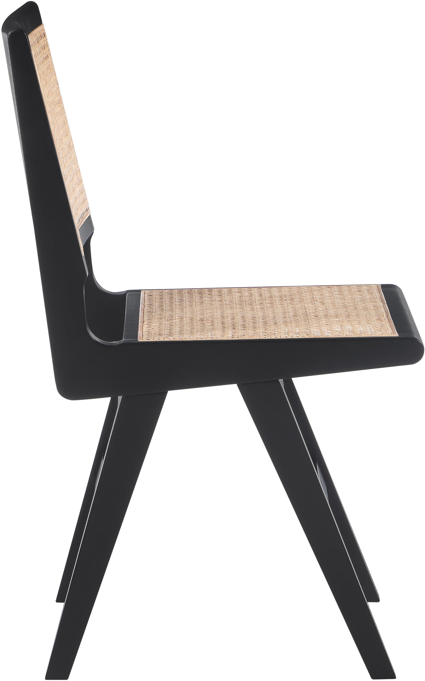 divine black wood dining side chair sc