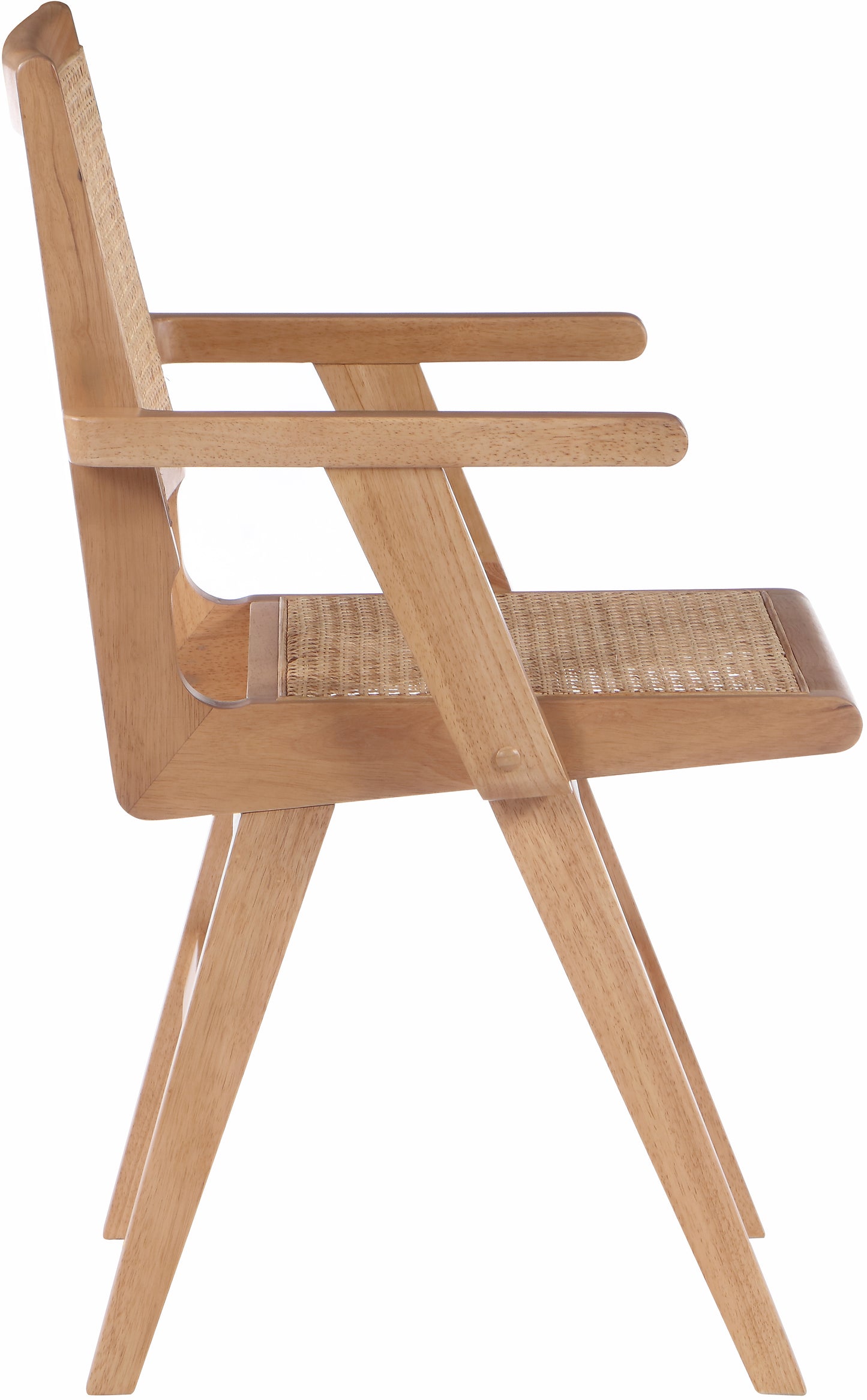 divine natural wood dining arm chair ac