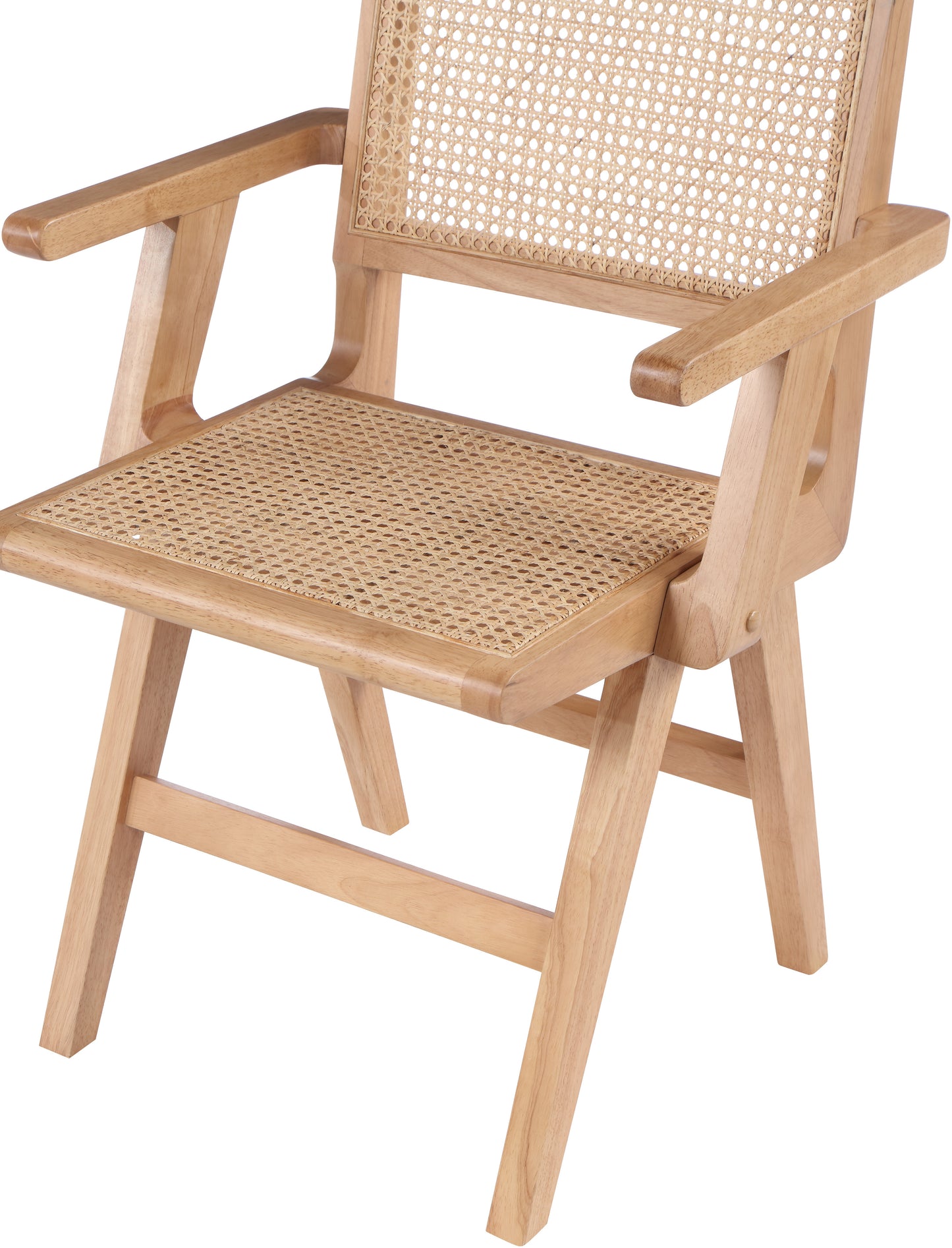 divine natural wood dining arm chair ac