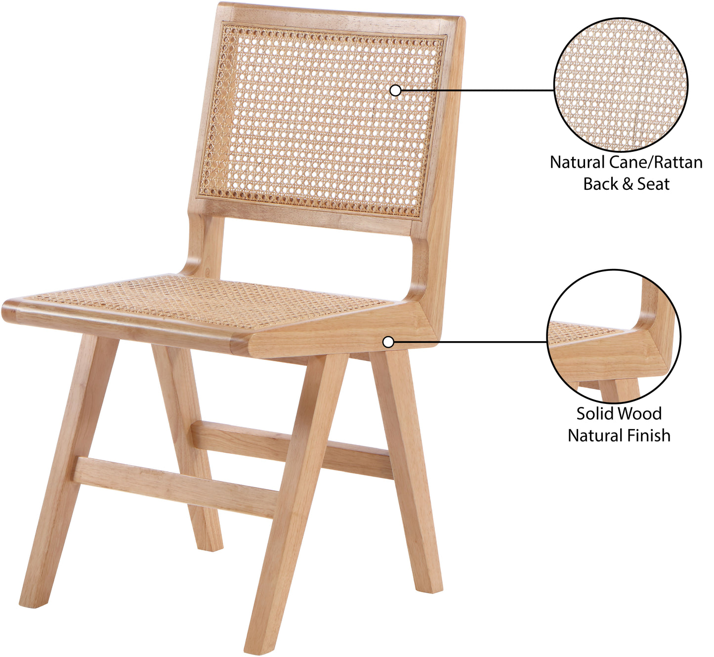 divine natural wood dining side chair sc