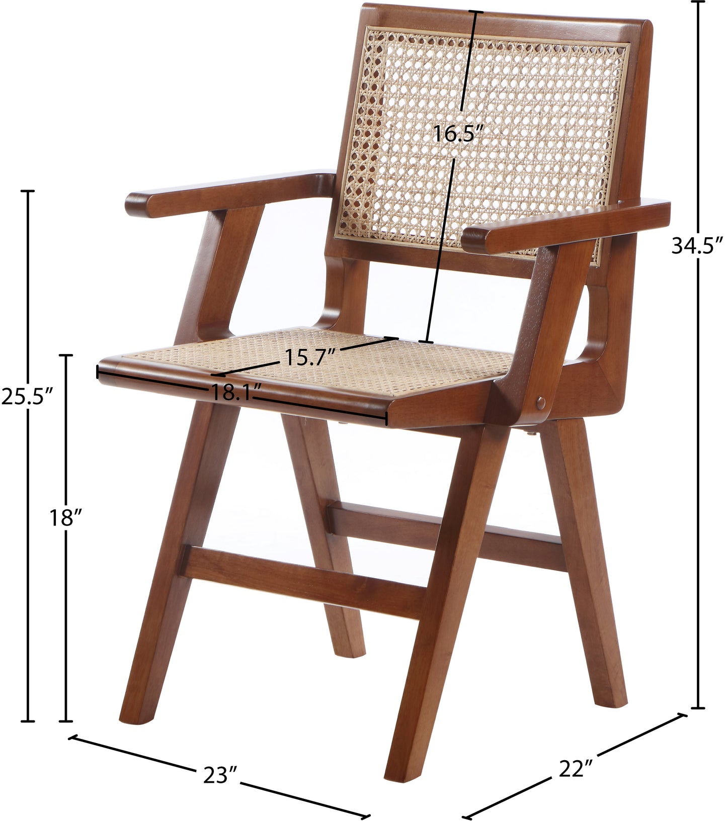 divine walnut wood dining arm chair ac