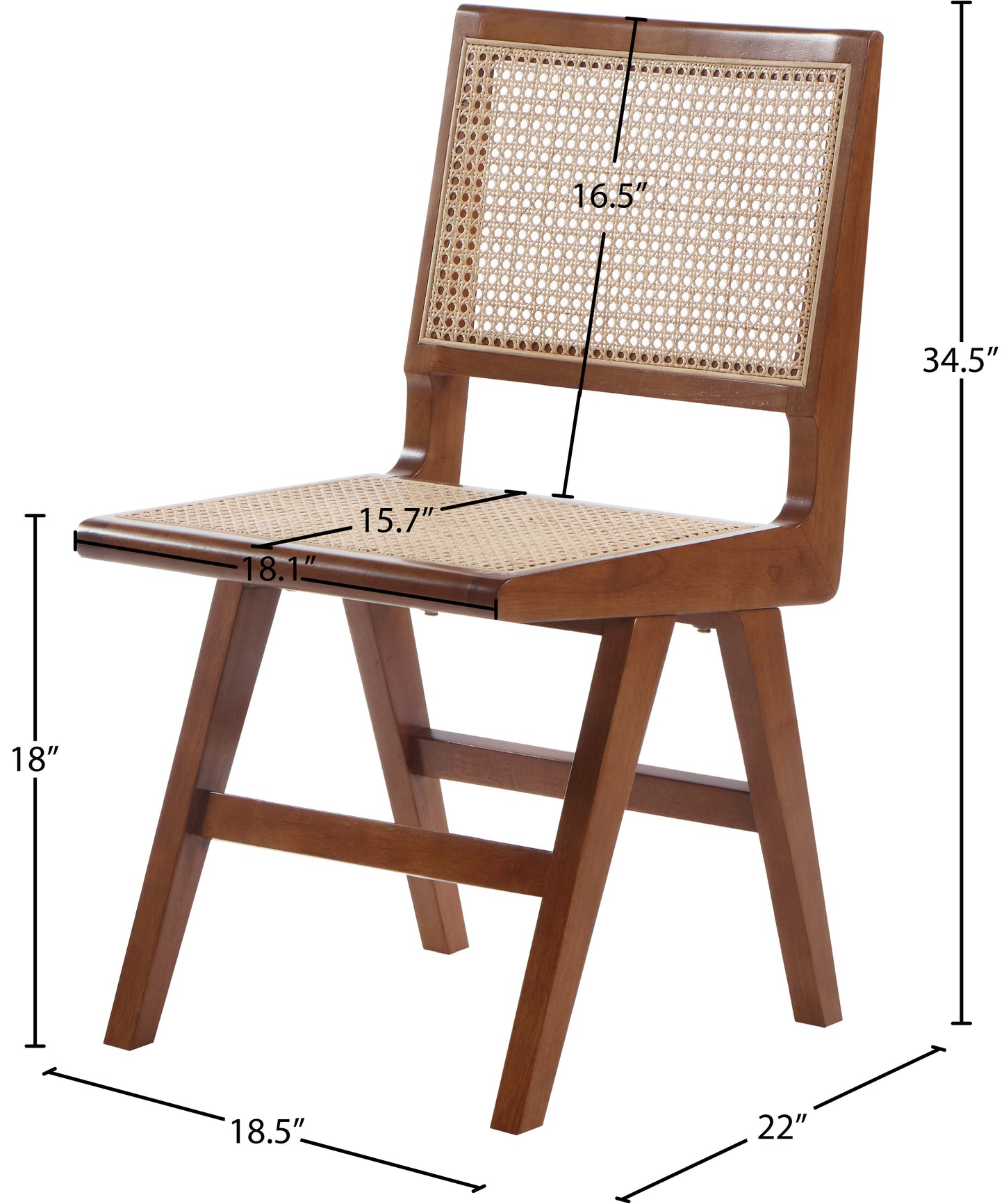 divine walnut wood dining side chair sc