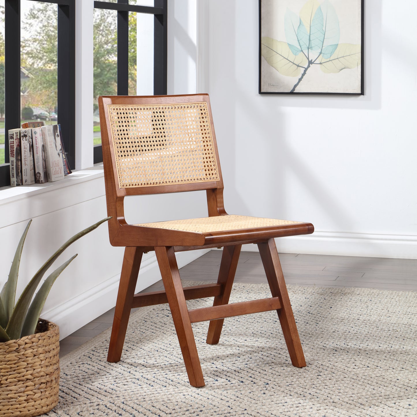 divine walnut wood dining side chair sc