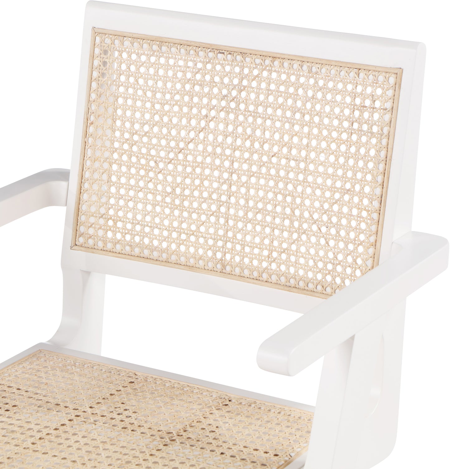 divine white wood dining arm chair ac