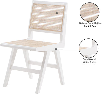 Divine White Wood Dining Side Chair SC