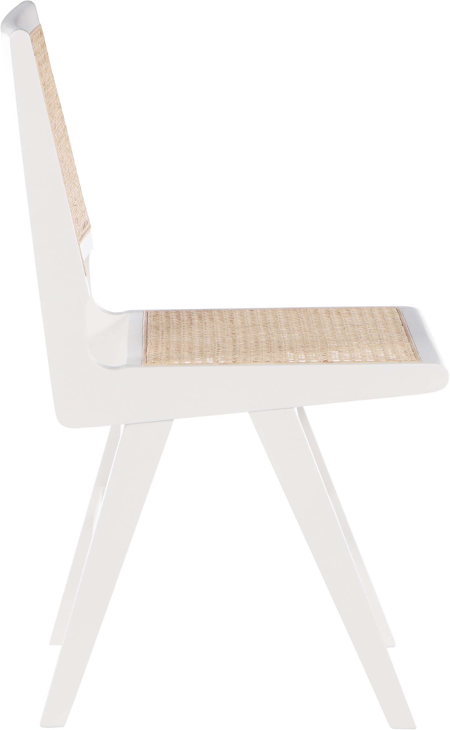 divine white wood dining side chair sc