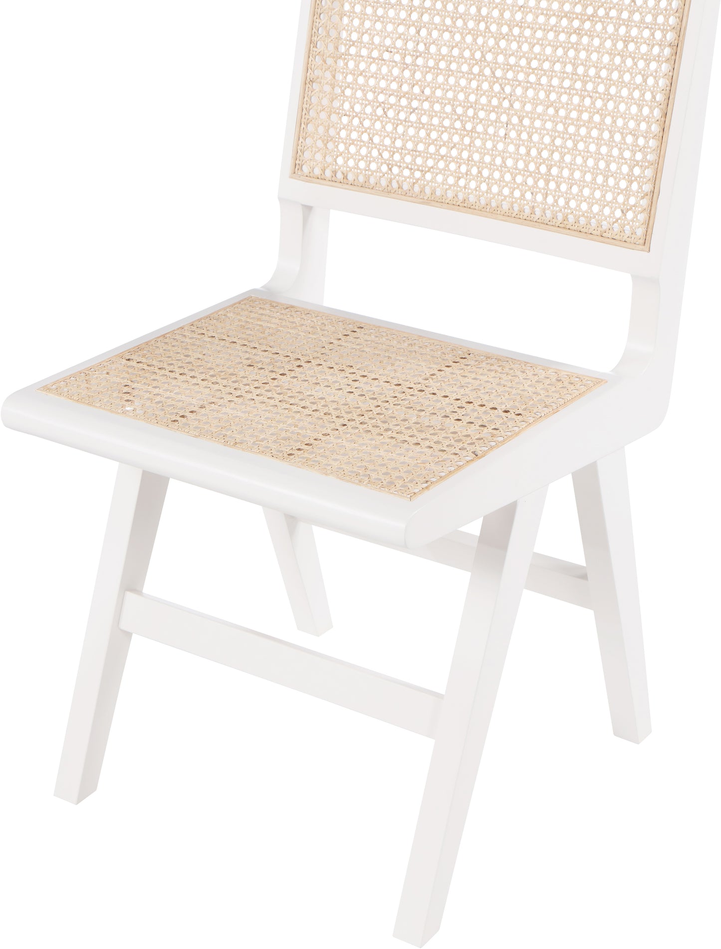 divine white wood dining side chair sc