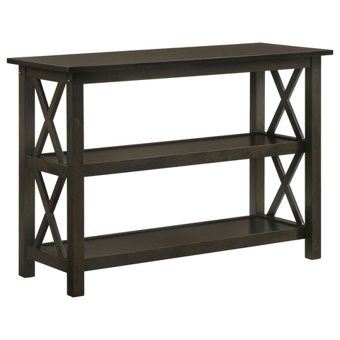 Grover 2-shelf Wood Entryway Console Table Deep MerlotDark Merlot