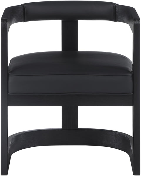Marcel Black Faux Leather Dining Chair C