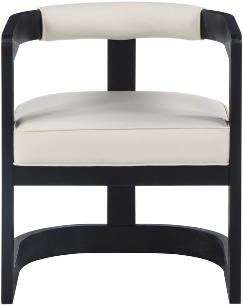 Napa Cream Vegan Leather Dining Chair
