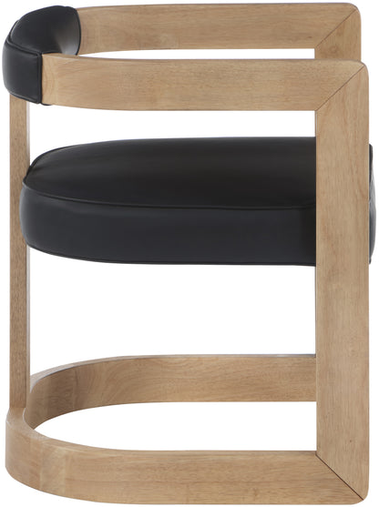 Napa Black Vegan Leather Dining Chair