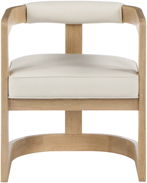 Marcel Cream Faux Leather Dining Chair C