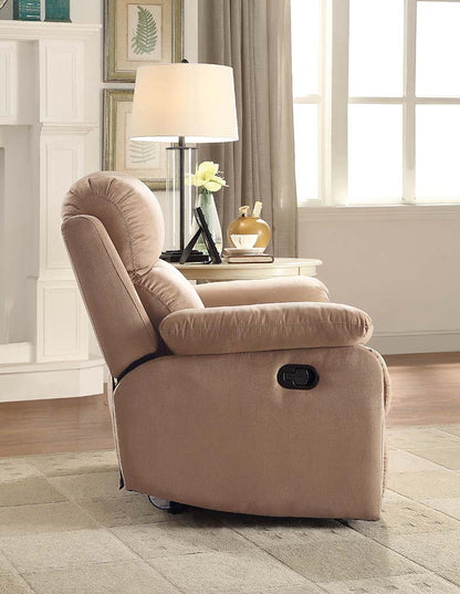 Eilbra Motion Recliner, Brown Microfiber