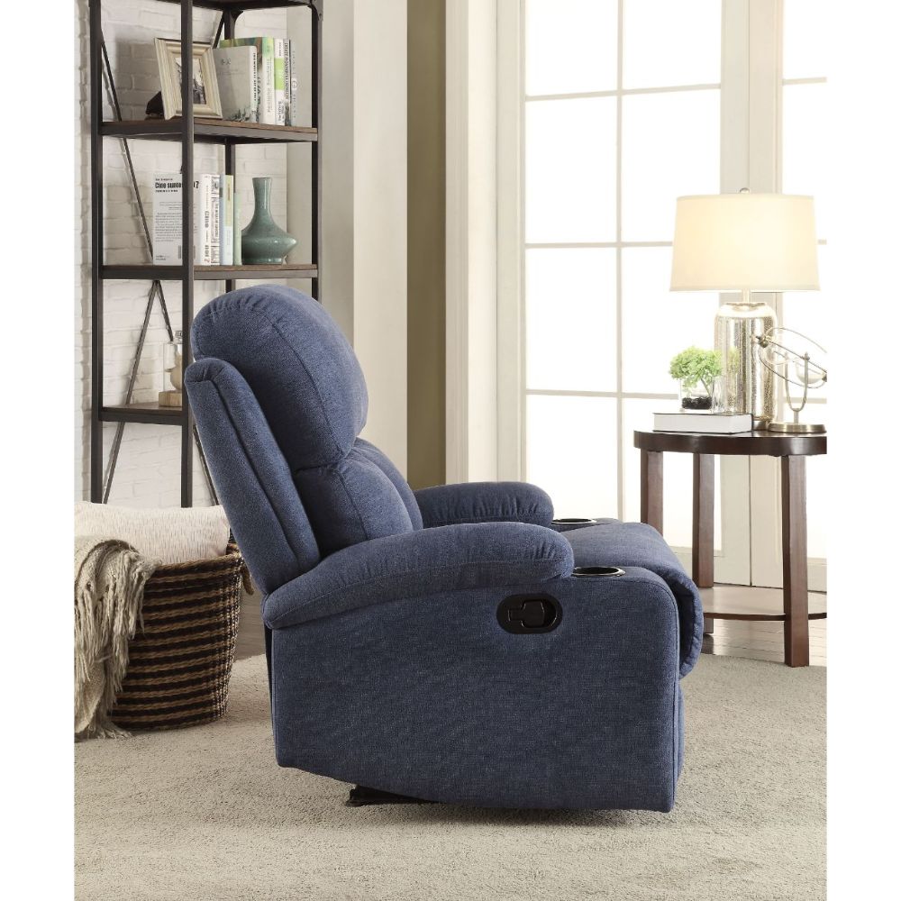 elettra motion recliner, blue velvet