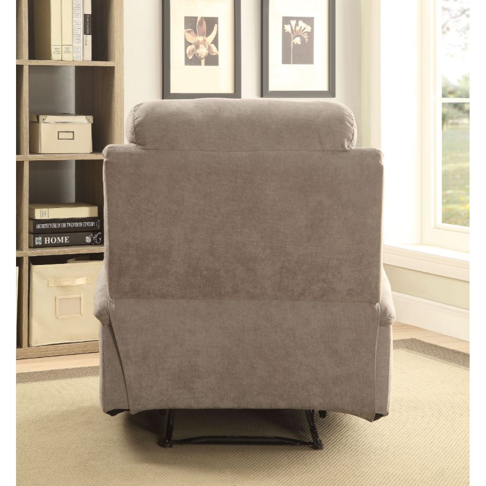 elettra motion recliner, gray velvet