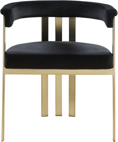 Bristol Black Velvet Dining Chair