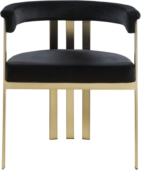 Bristol Black Velvet Dining Chair