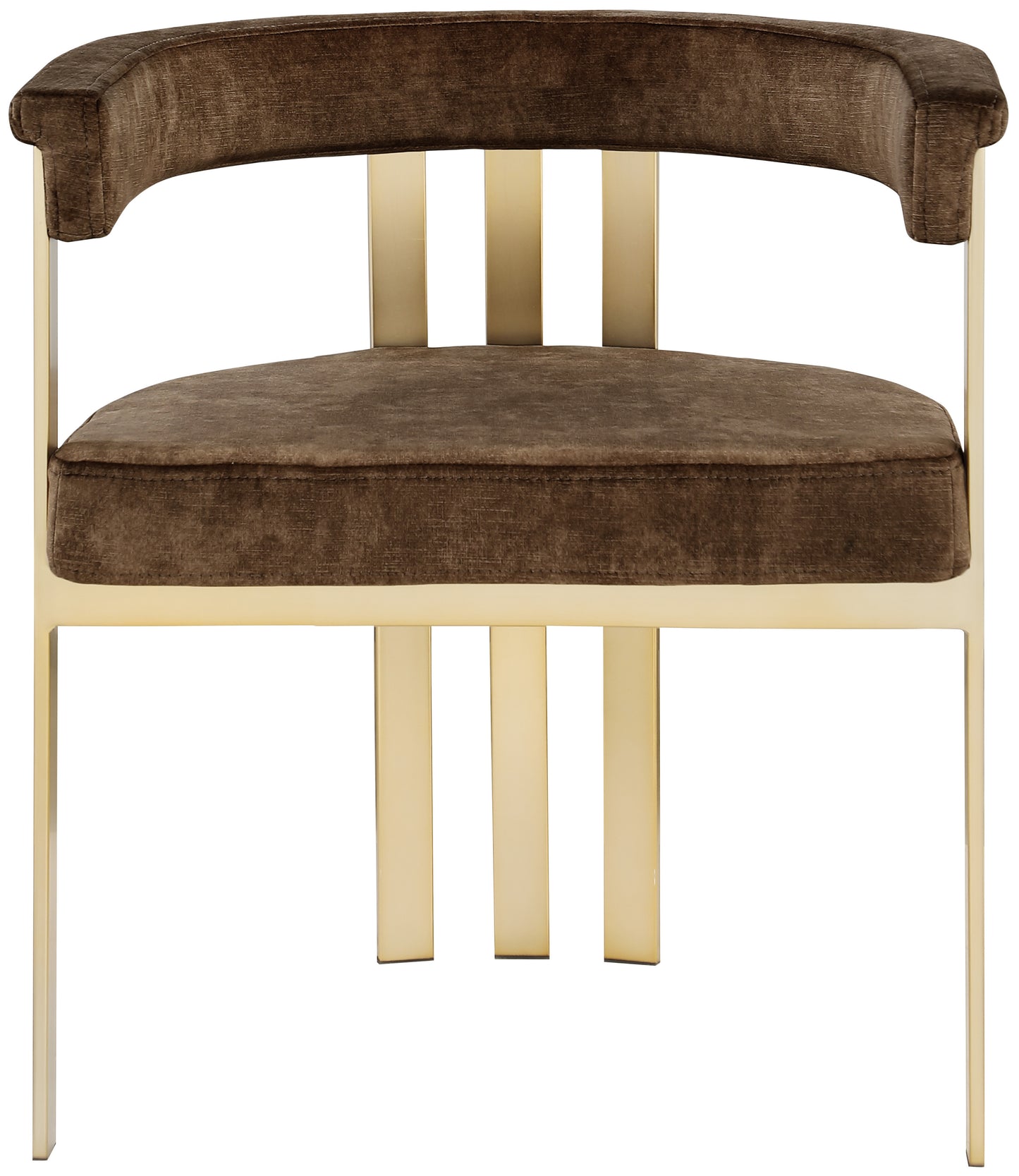 bristol brown velvet dining chair