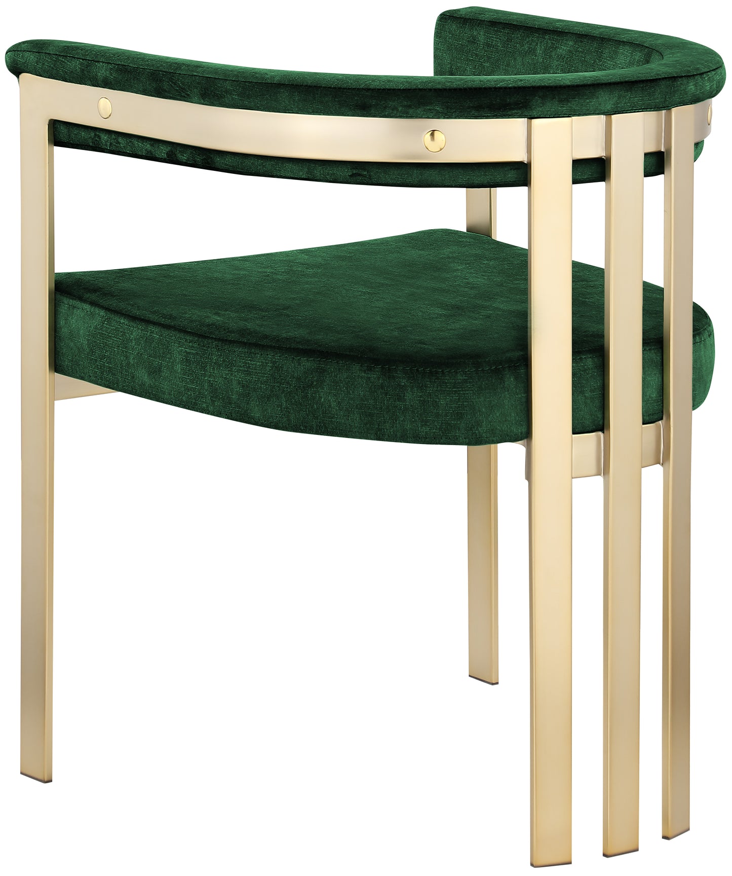 bristol green velvet dining chair