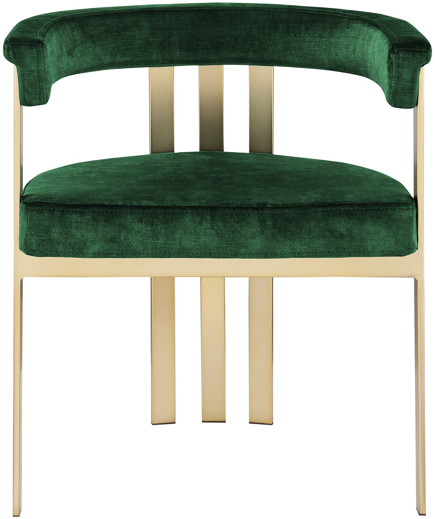 bristol green velvet dining chair