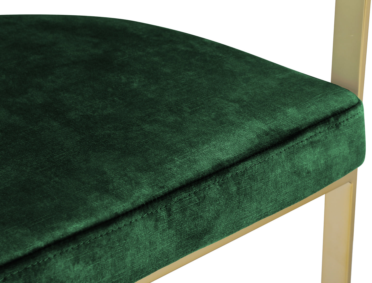 bristol green velvet dining chair