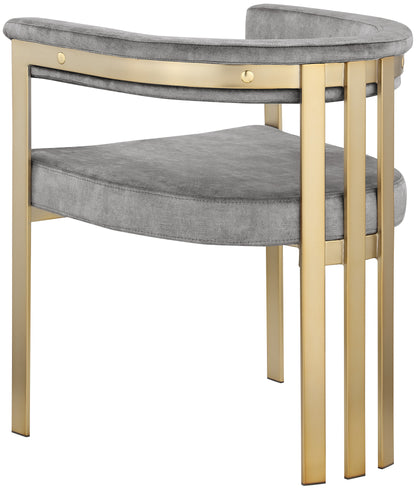 Bristol Grey Velvet Dining Chair