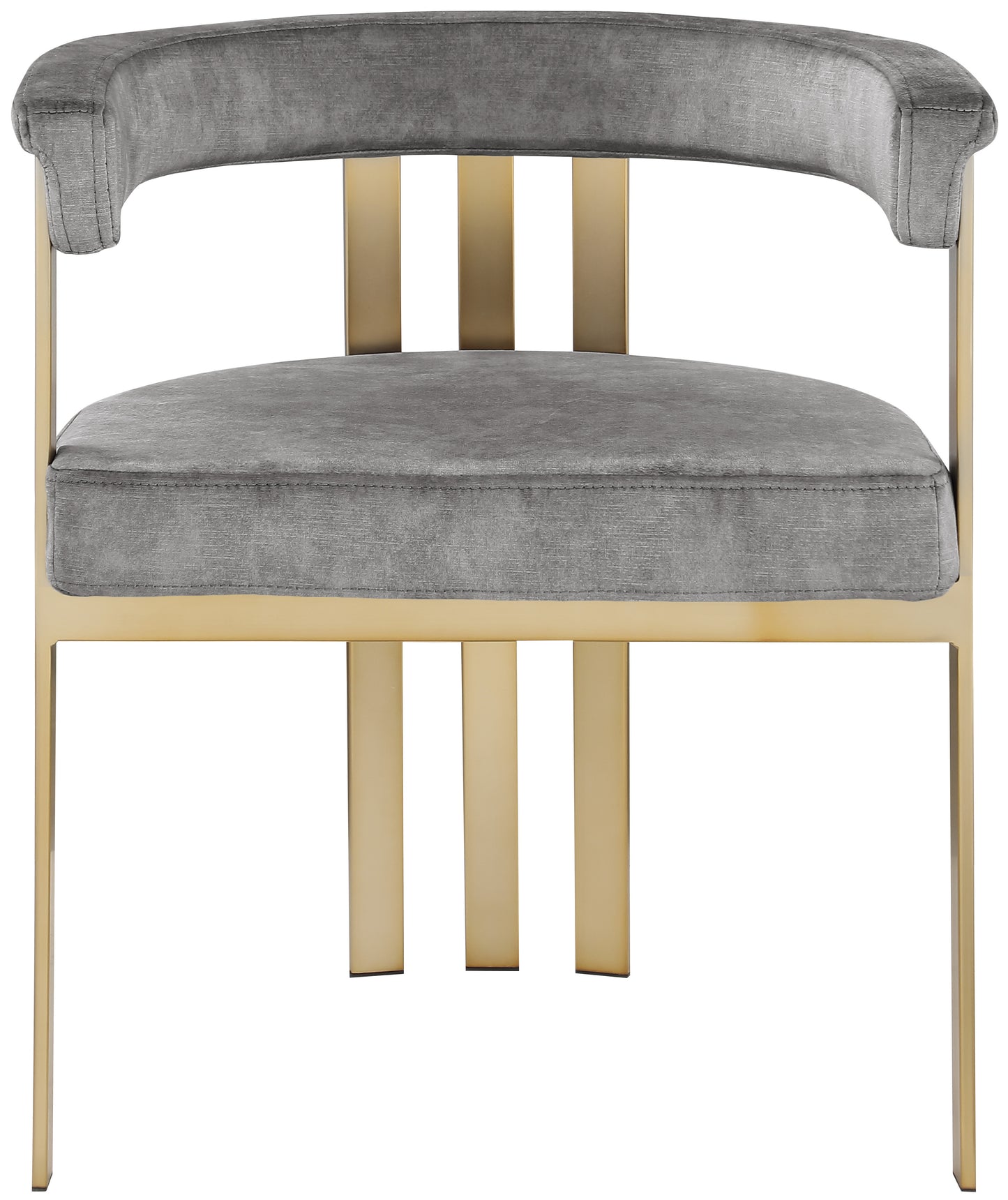 bristol grey velvet dining chair