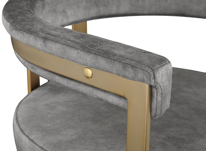 Bristol Grey Velvet Dining Chair