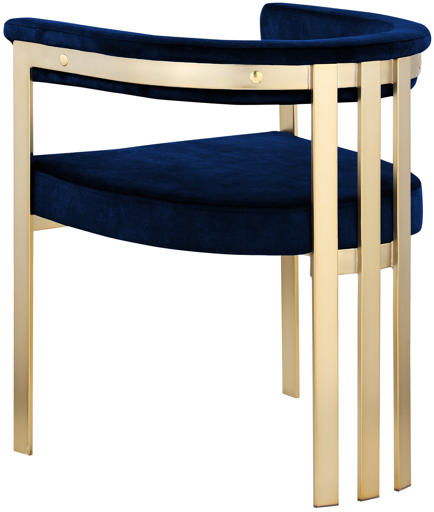 bristol navy velvet dining chair