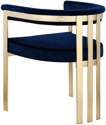 Bristol Navy Velvet Dining Chair