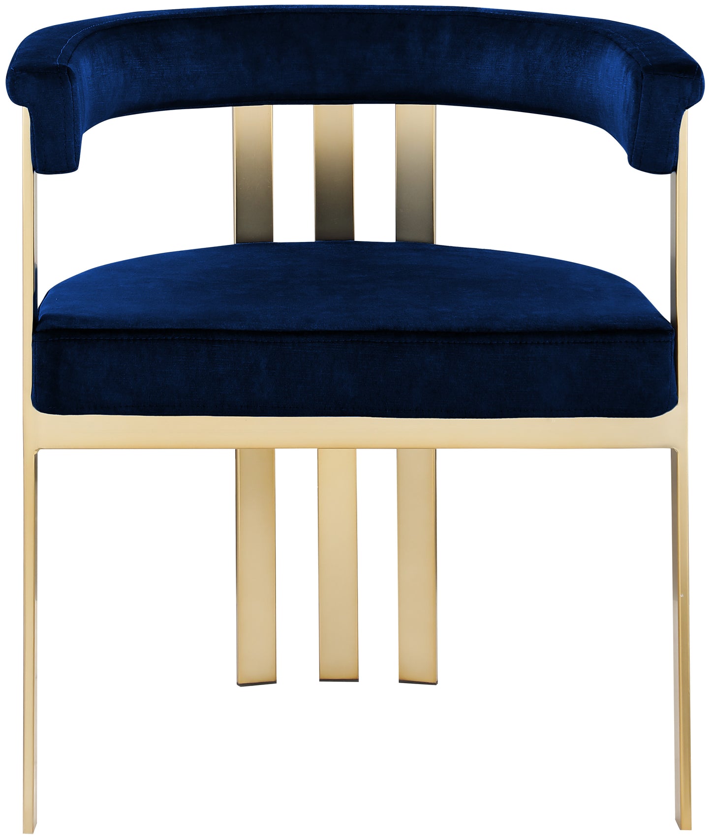 bristol navy velvet dining chair