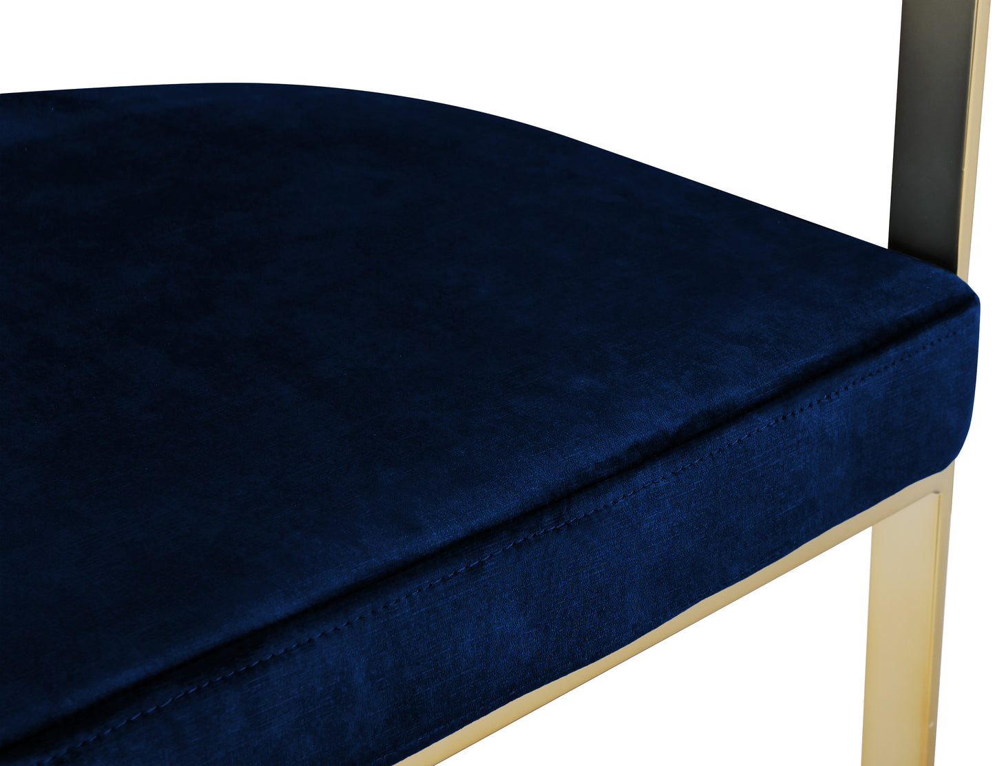 elijah navy velvet dining chair c