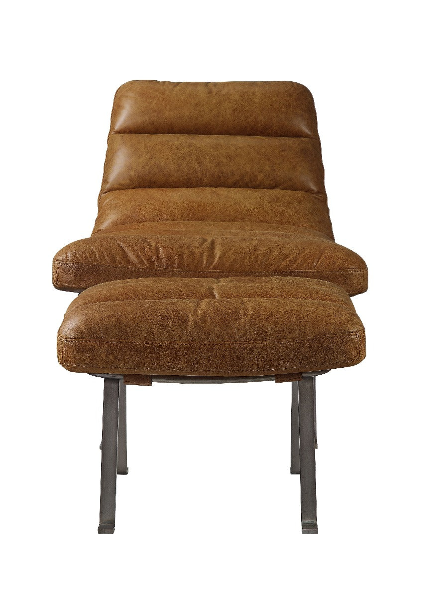 eliab accent chair, toffee top grain leather