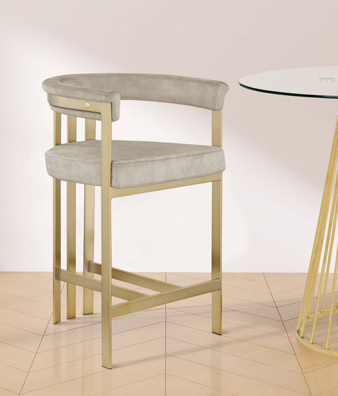 Elijah Stone Colored Velvet Counter Stool C