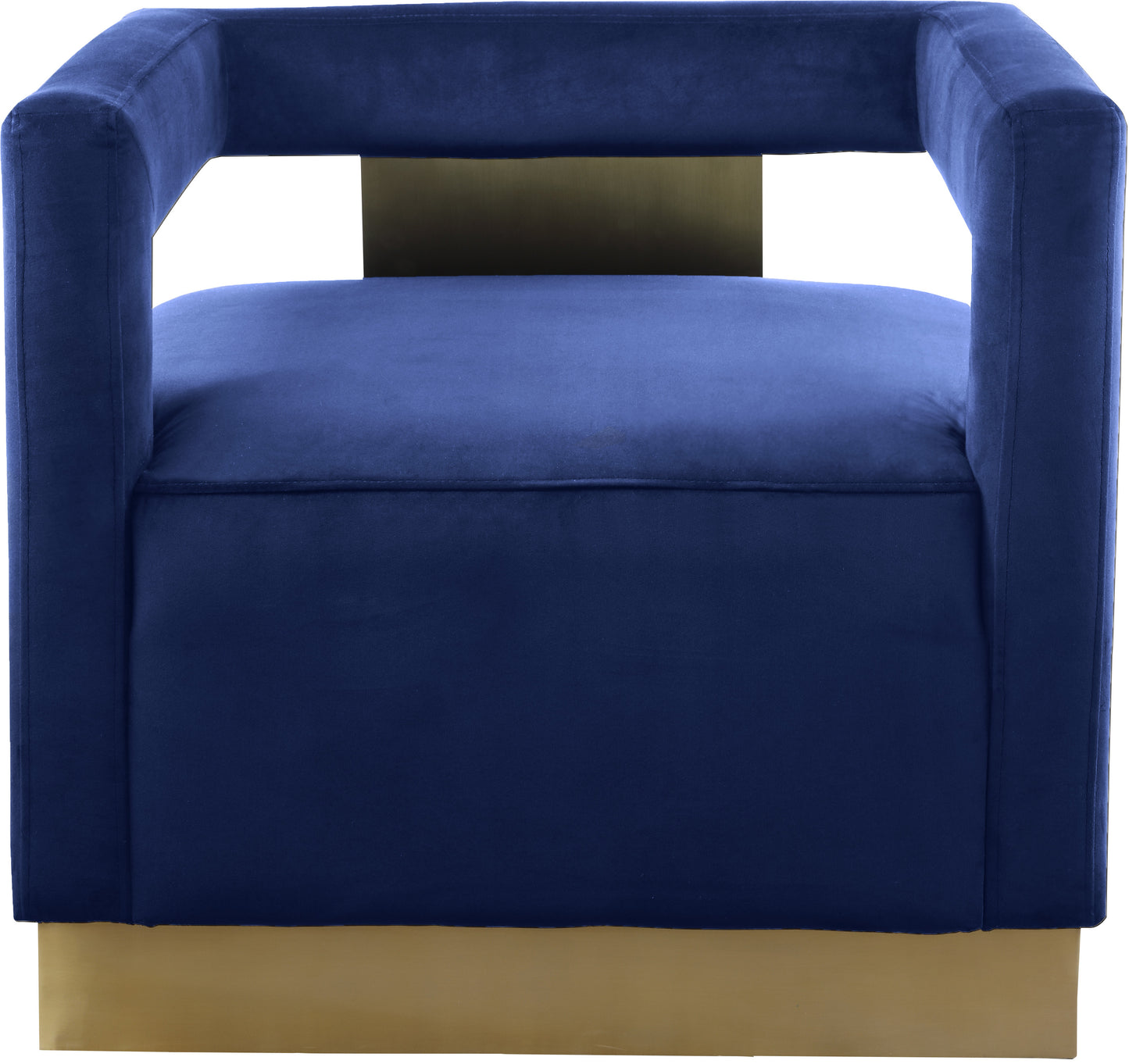 isabelle navy velvet accent chair navy