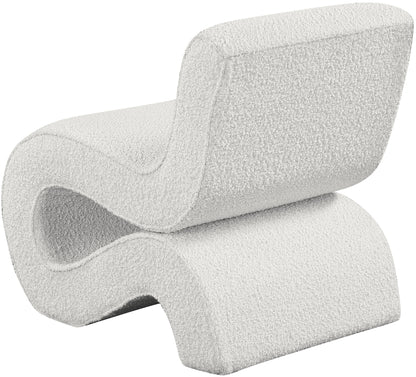 Riley Cream Boucle Fabric Accent Chair Cream