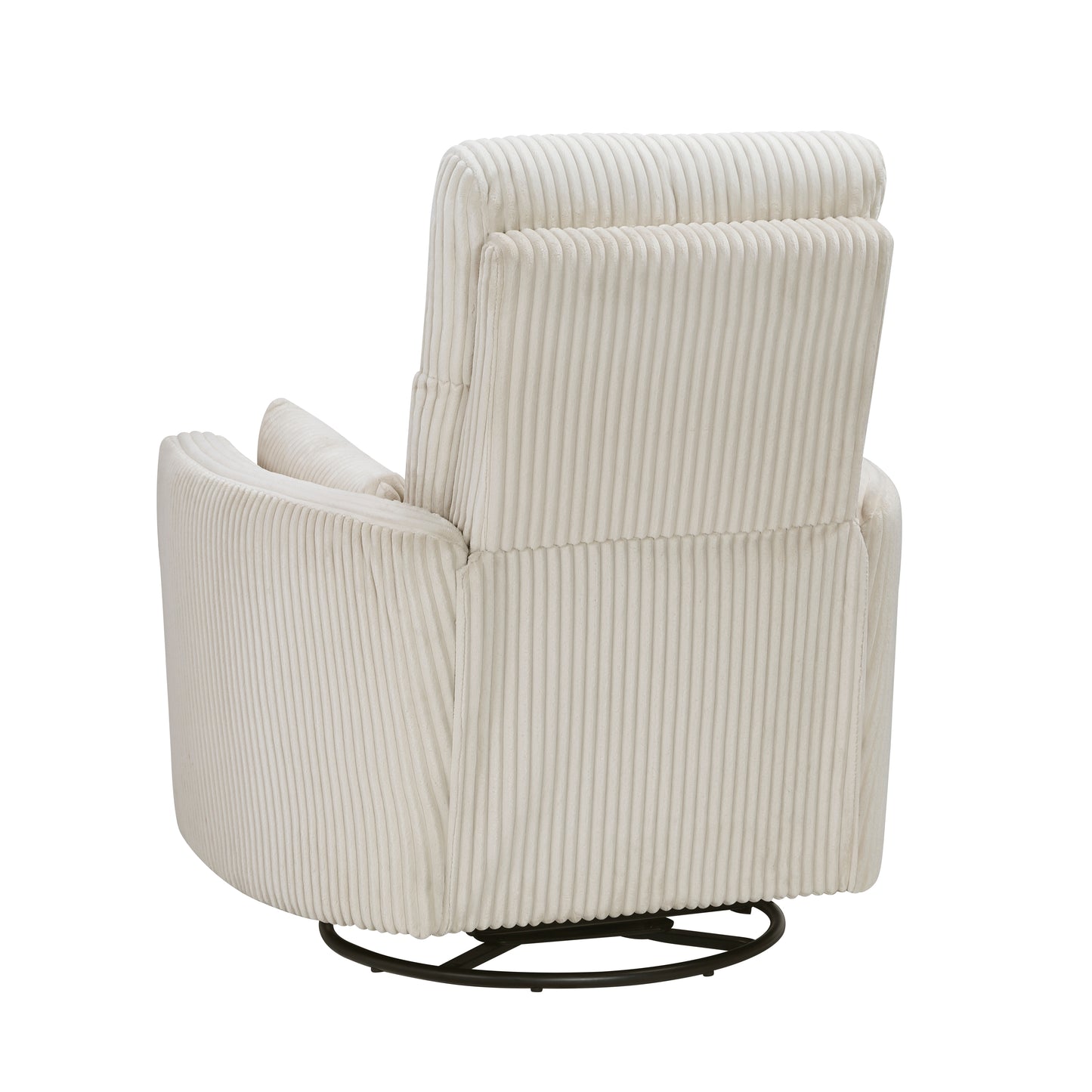 360 swivel glider recliner cream